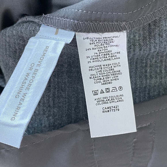 Ann Taylor Plaid Straight Pant in Dark Charcoal Plaid - Picture 5 of 5